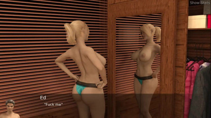 Dirty GamesXxX: プロジェクトホット妻:セクシーなブロンディ変更彼女の服
