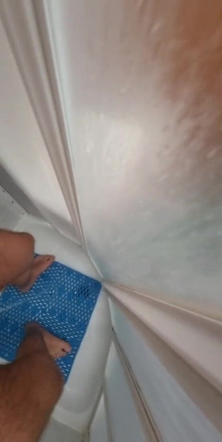 My masturbation: Dalam handjob mandi dengan baik