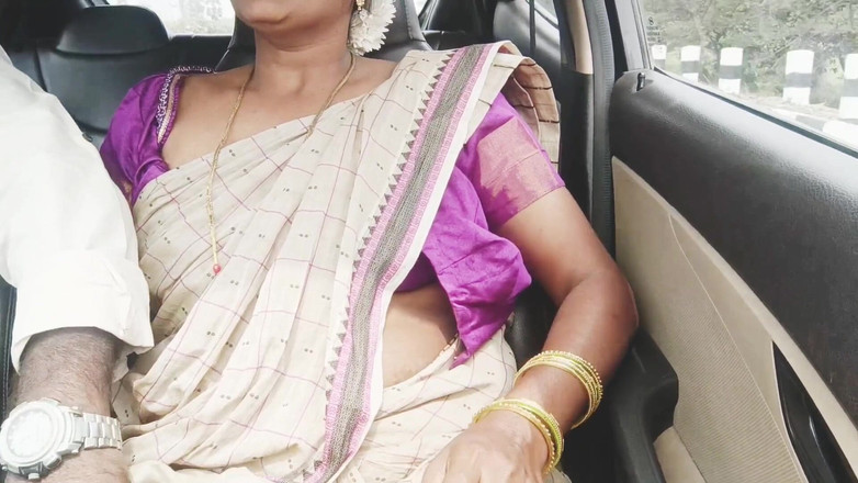 Telugu honey lips: 第-2部分，泰卢固肮脏的谈话，继母继子在法律车上的浪漫之旅