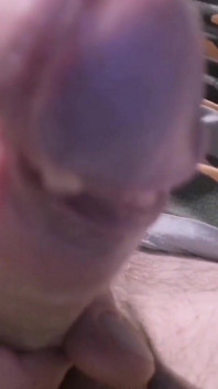 Dripping and Squirting a Big Load of Precum Playing with My Boner on My Bed