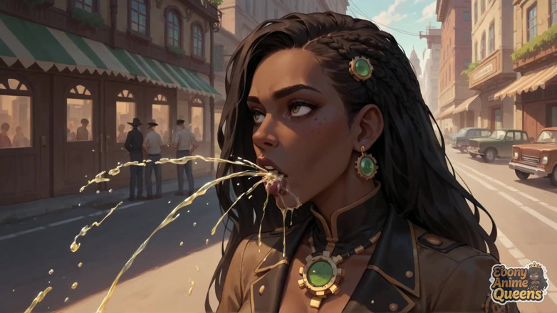 Ebony Anime Queens: Палюча чорна королева чудова і ненаситна в цьому стімпанк х!