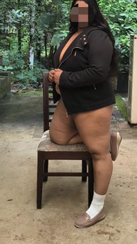 Chubby Indian Girl in Black Jack Completely Strips for Camera