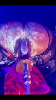 Nasty Creamy Bubble Butt Gaped and Fart Fucked on Sex Machine