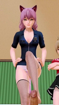 Một đêm với hai con mèo | Hentai 3D