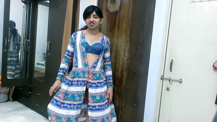 Cute & Nude Crossdresser: Sweet sissy crossdresser femboy Sweet Lollipop in beach style outfit.