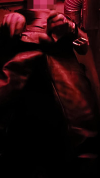 I Show You My Leather Bulge in the Corner of the Darkroom, and Then Pull Out My Hard Cock for You