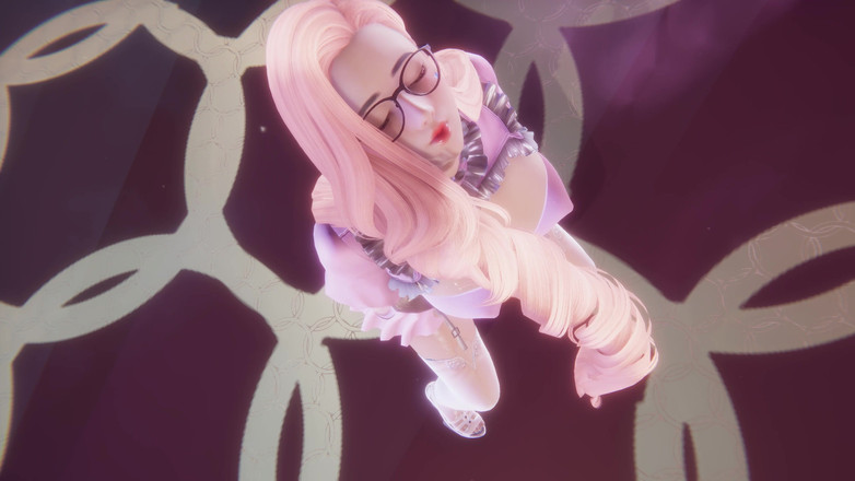 3D-Hentai Games: Purple Kiss - Nerdy Seraphine Sexy Kpop Striptis Liga Legenda Hentai