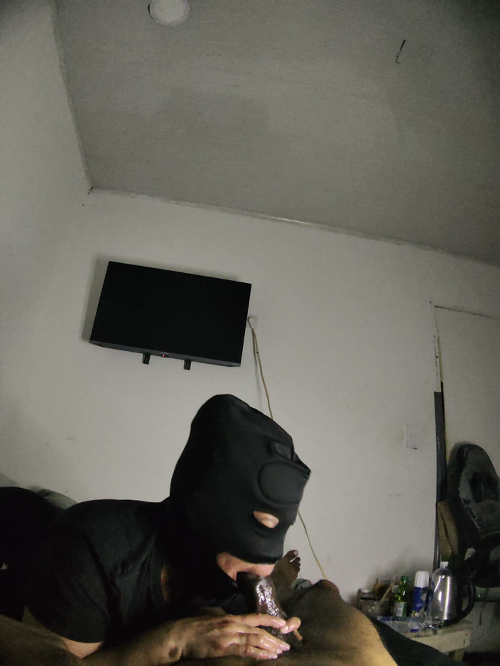 Cum-lobian dickdrainers: Hals-champ, schwarze maske 4
