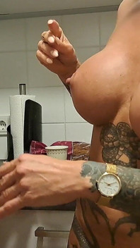 Bts Naked in Kitchen