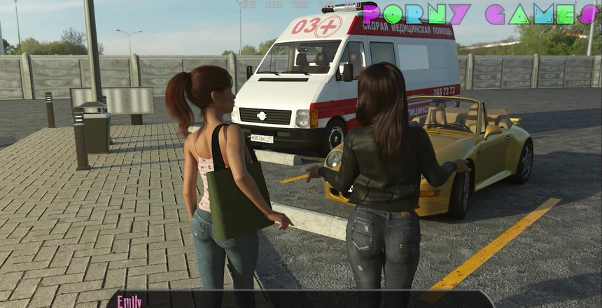 Porny Games: Halfway House - Redhead wearing a sexy cafeteria uniform (10)