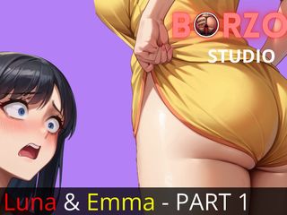 Borzoa Futa: Older Bigtits Sexy Stepsister with Young Stepsister Exploring Big Hard...