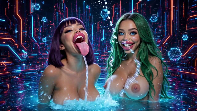 Hot girl dancing: Tetek lurus dan lidah, Ai Animation
