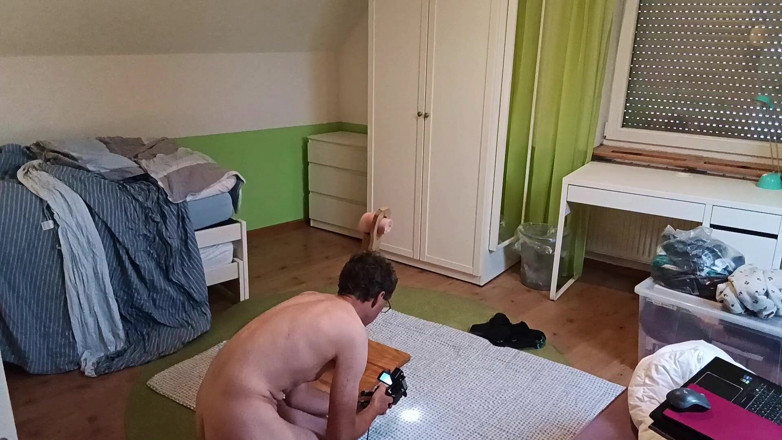 Mark Hannes: Fleshlight Stand Fuck Masturbare
