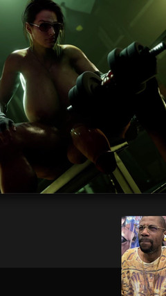 L6RD7BLU3 FUTA: Transseksualna Jill Valentine przygotowuje się do powrotu jej twardego kutasa