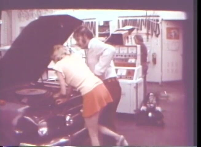 Vintage Usa: Sesso vintage in macchina