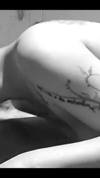 Black and White Moment of Blowjob