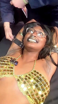 Reality Vampire Tickling Aki Kim & Jay Begs Mercy 2x at Exxxotica While Gang Tickled