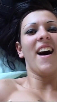 Young Brunette with Big Tits Fucking with Old Pig