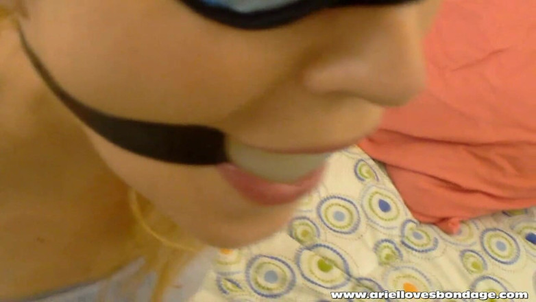Spungy Gunk Films: Vulnerable in bedroom in baby blue baydoll