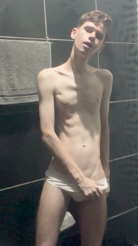 Keoimath - a Skinny Twink Showing His Big Dick Bulging His Underwear