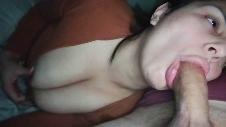 Scarletttejones: I Take His Cum in My Mouth with My Tits...