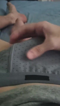 Guy Plays with His Big Dick and Gets
