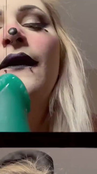 Clown Girl Gives You a Sloppy Vaping Blow Job