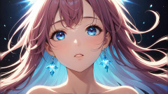 LustRender: एथेरियल आरोहण: एक सुंदर युवा महिला आकाशीय प्रकाश में लपेटा गया