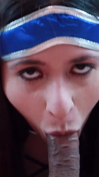Kitana Sucks a Juicy Cock