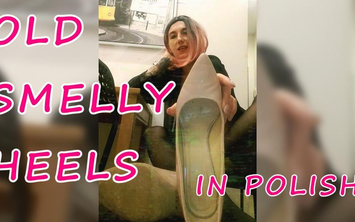 Lady_Angela: Polonyalı bayan angela topuklu ayakkabılar, naylon ayaklar ve çıplak ayaklı orta...