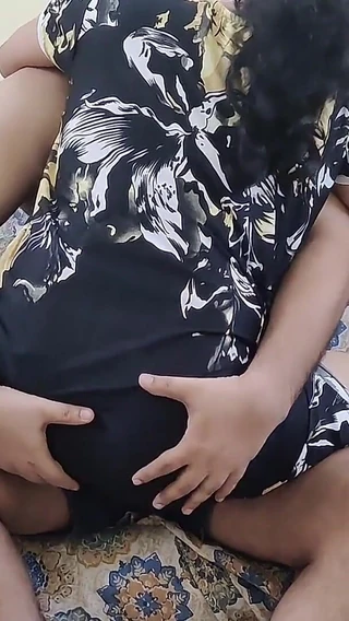 SanaThomas: Horny Indian Mallu Bhabhi in Nighty Having Anal Sex with...