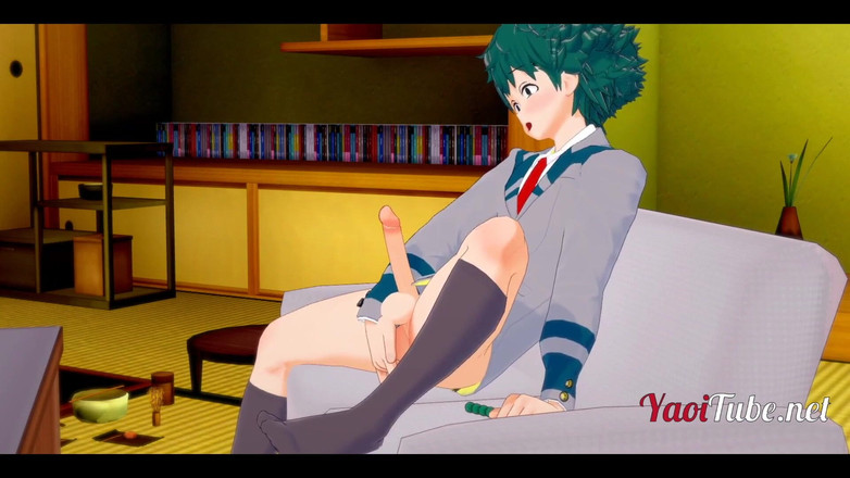 Yaoitube: Boku No Hero Yaoi - Orgasm de prostată Deku cu degetul...