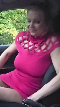 Elle s'est excitée au volant - une pause a été nécessaire