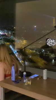 Amaris the Tourist Enjoys the View with a Big Orgasm
