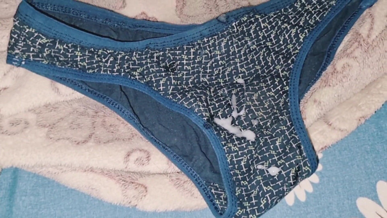 Nickey: Skinny Sissy Boy Masturbating Using Stepmom's Pantie and Cum on...