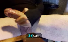Jerk off in college girl stockings with cumshot