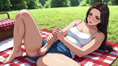 Shemale with Big Cock Likes Anal Sex in Her Big Ass - Ai Generated Hentai