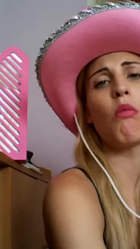 Pink Pantyhose Blonde Smoking