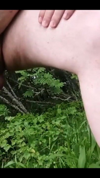 Stepdaddy is taking a piss in the garden