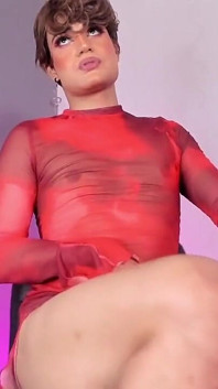 Cute Sissy Femboy Twink Touches Inviting Your Tongue