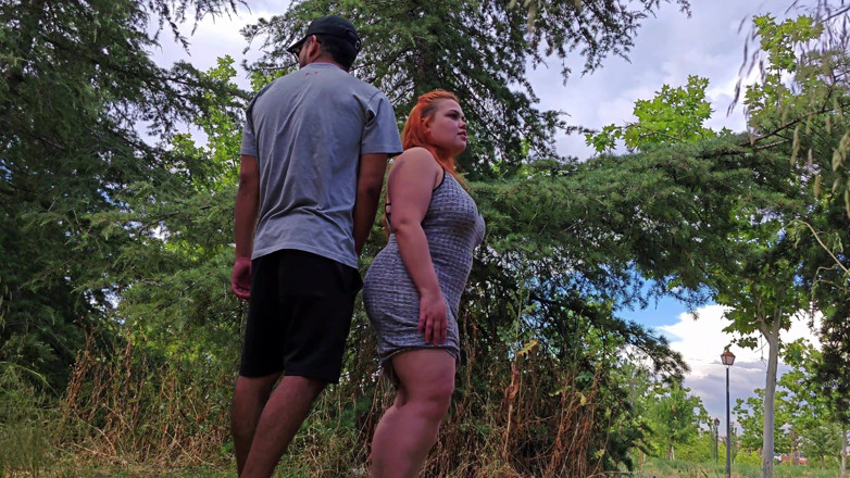 Latincurvyredhead: Fucking in the Park with My Neighbor