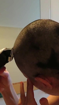 Italian Girl Shaves Her Head to Zero