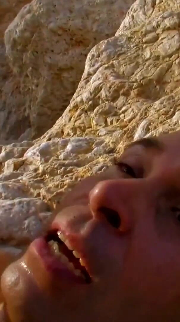 Angell Summers teen blonde with big tits has anal sex and blowjob on the beach (Anal into the deep LTG)