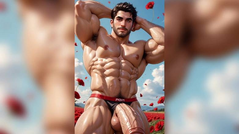 AI gay porn: Ai Obrovské péro Gay sperma
