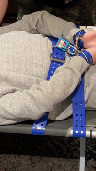 Strapped Face Down Assplay on Twink