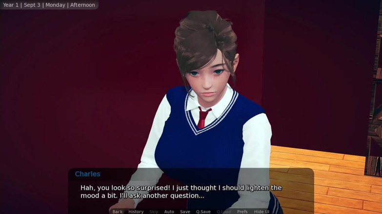 Visual Novels: コージーカフェ パート5 - ブラのサイズは?