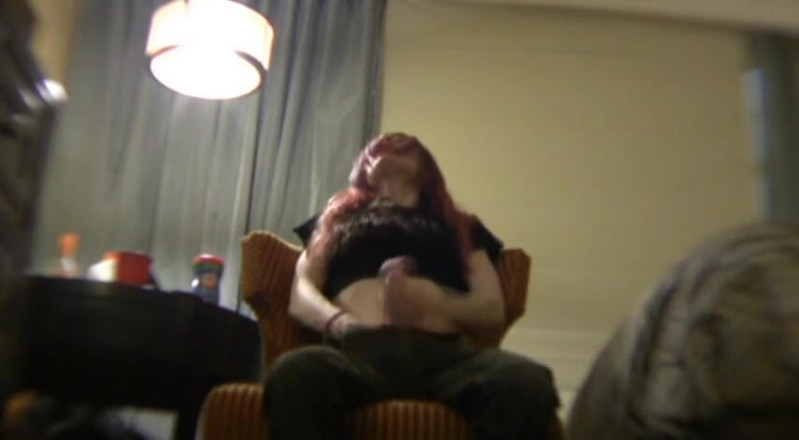 Femdom Austria: Redhead strokes her toy hard