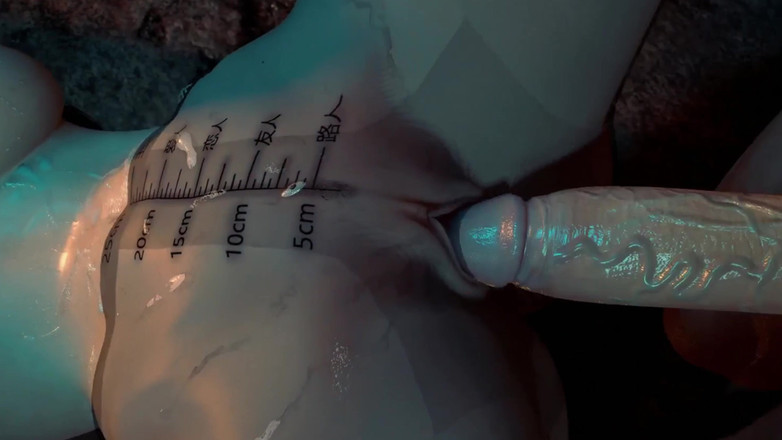 Why fuck so hard: 3D nadržená asijská hubená holka v sexy prádle