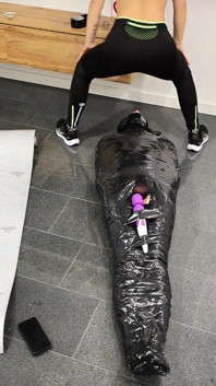 Defiant Slave's Endurance Test: Edging and Teasing During Exercise - Maitresse Julia