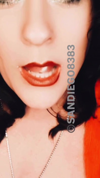 Sexy Brunette Eats Whipped Cream